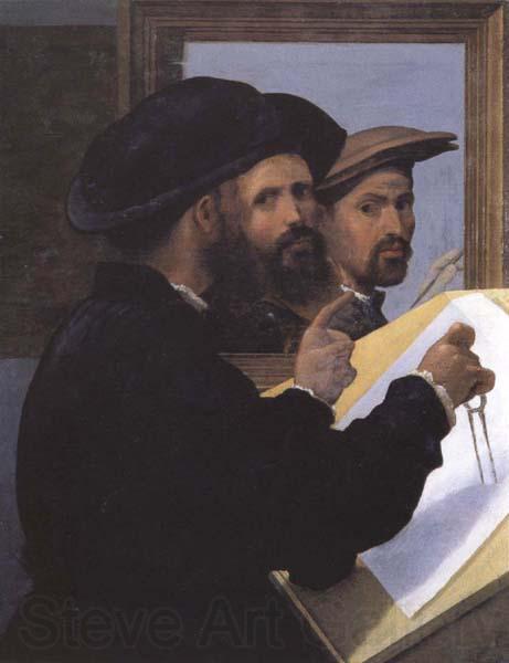 Giovanni Battista Paggi Self-Portrait with an Architect Friend Spain oil painting art